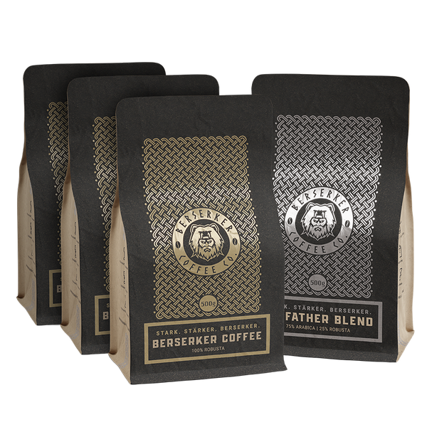 3 Packungen Berserker Coffee   GRATIS Allfather Blend - Berserker Coffee Company